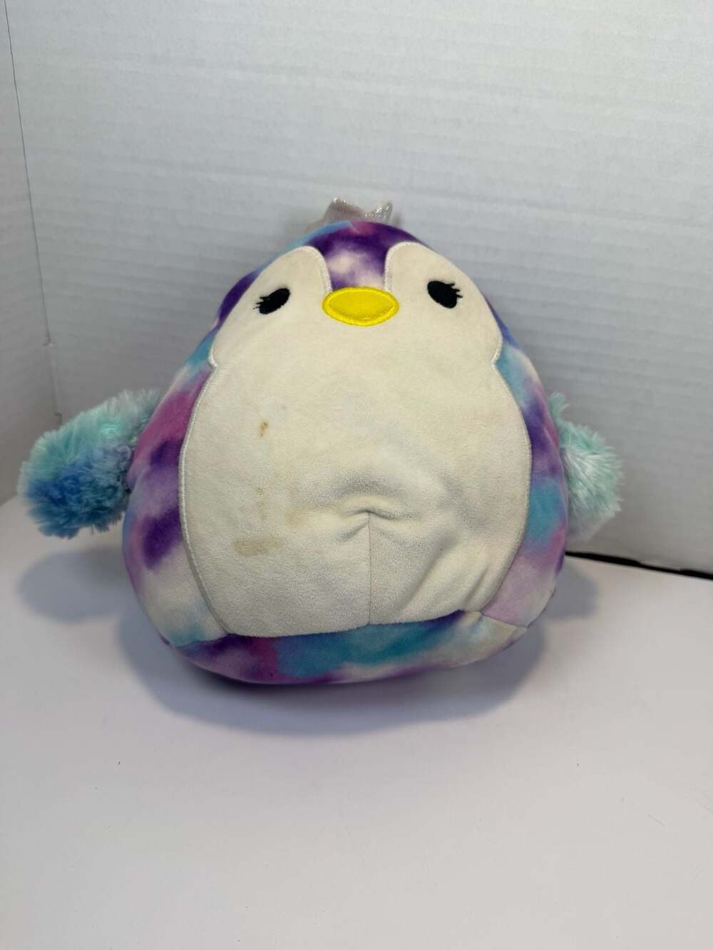 Squishmallows Tomara the Penguin with Crown Tie-Dye Plush Toy